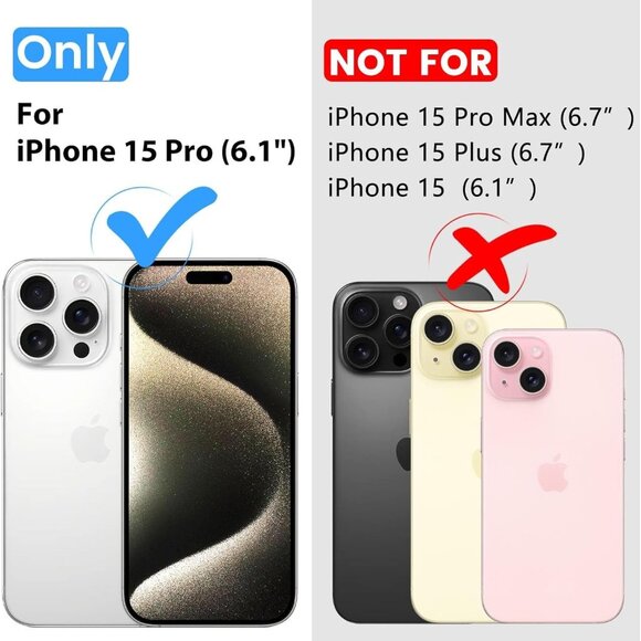 New iPhone 15 Pro Case Clear - Picture 2 of 8